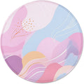 round Mouse Pad with Stitched Edge Premium-Textured Waterproof Non-Slip Rubber Base Desktop Protection Mat Diameter 8.7 Inches, Art Style Pattern